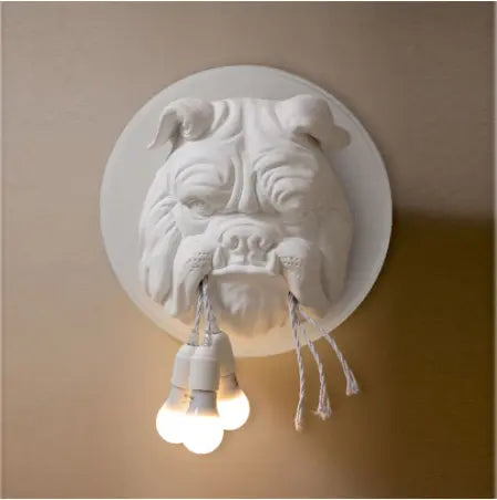 Resin Animal Dog Wall Lamp Living Room Decoration Corridor strange Home Decor Lighting Designer Ktv Bulldog Wall Lights for Home by Zhongsan | Souqify