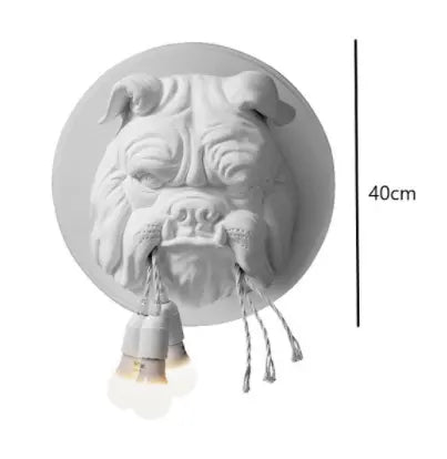 Resin Animal Dog Wall Lamp Living Room Decoration Corridor strange Home Decor Lighting Designer Ktv Bulldog Wall Lights for Home by Zhongsan | Souqify