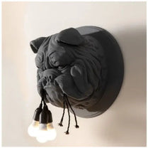 Resin Animal Dog Wall Lamp Living Room Decoration Corridor strange Home Decor Lighting Designer Ktv Bulldog Wall Lights for Home by Zhongsan | Souqify