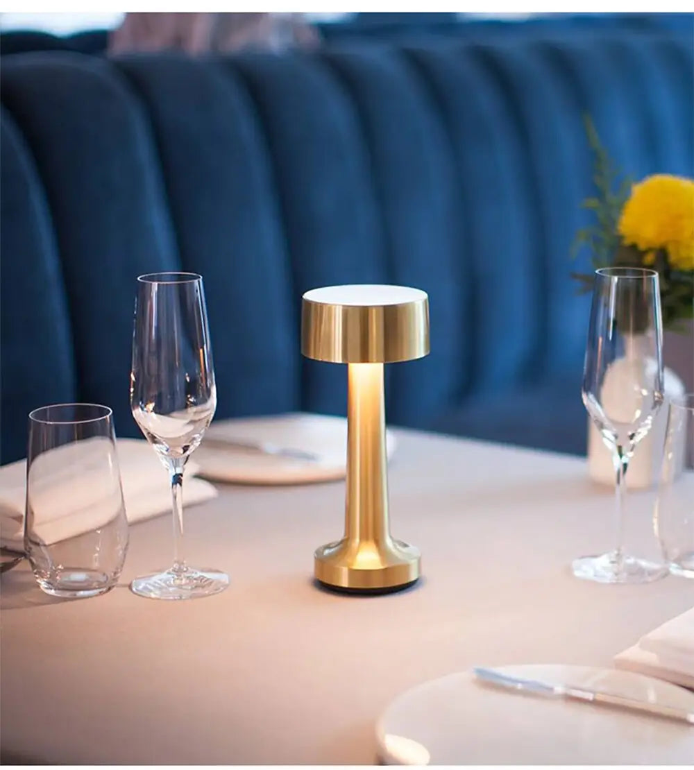 Restaurant Table Lamp Light Luxury Living Room Bedroom Rechargeable Table Lamp LED Table Lamps for Living Creative Lights Small by Zhongsan | Souqify
