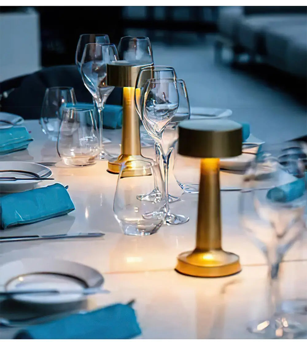 Restaurant Table Lamp Light Luxury Living Room Bedroom Rechargeable Table Lamp LED Table Lamps for Living Creative Lights Small by Zhongsan | Souqify