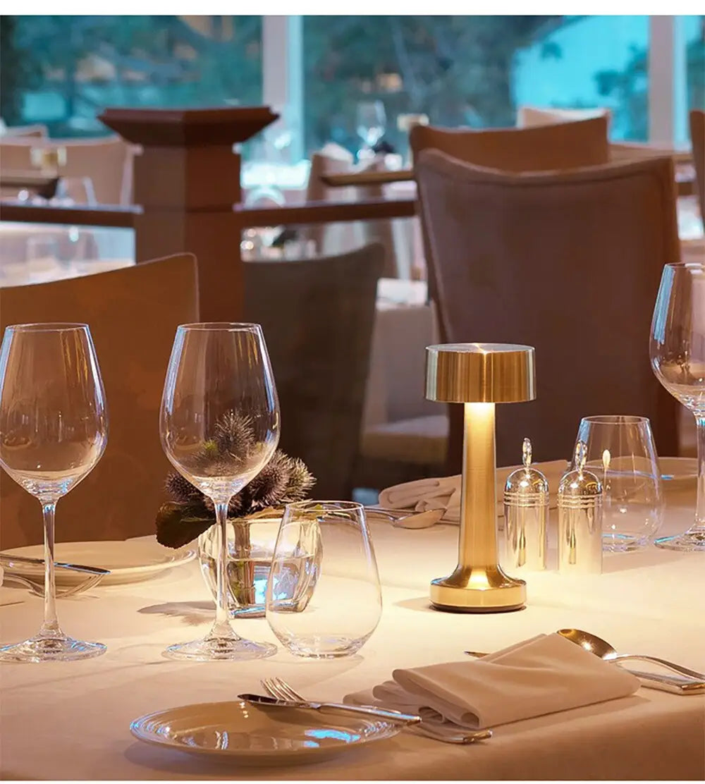 Restaurant Table Lamp Light Luxury Living Room Bedroom Rechargeable Table Lamp LED Table Lamps for Living Creative Lights Small by Zhongsan | Souqify