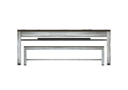 Riley 7’ Neptune Outdoor Pool Table with Benches & Table Top – Grey/Brown 220 x 121 x 82cm by Admiral World Sports - RILEY | Souqify