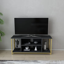 Rinaldo TV Unit - Gold-Anthracite by DECOROTIKA | Souqify