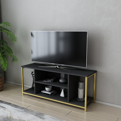 Rinaldo TV Unit - Gold-Anthracite by DECOROTIKA | Souqify