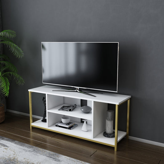 Rinaldo TV Unit - Gold-White by DECOROTIKA | Souqify