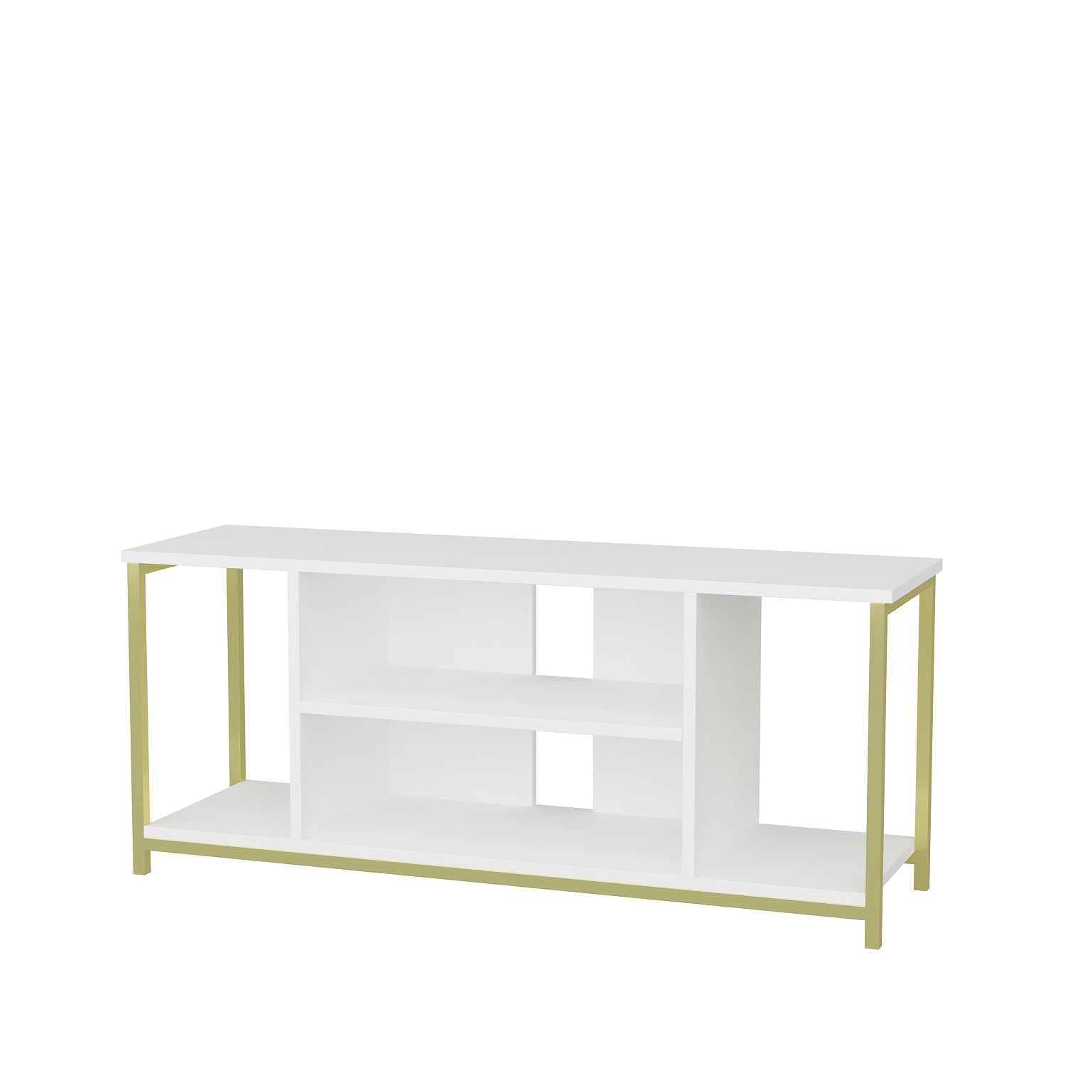 Rinaldo TV Unit - Gold-White by DECOROTIKA | Souqify