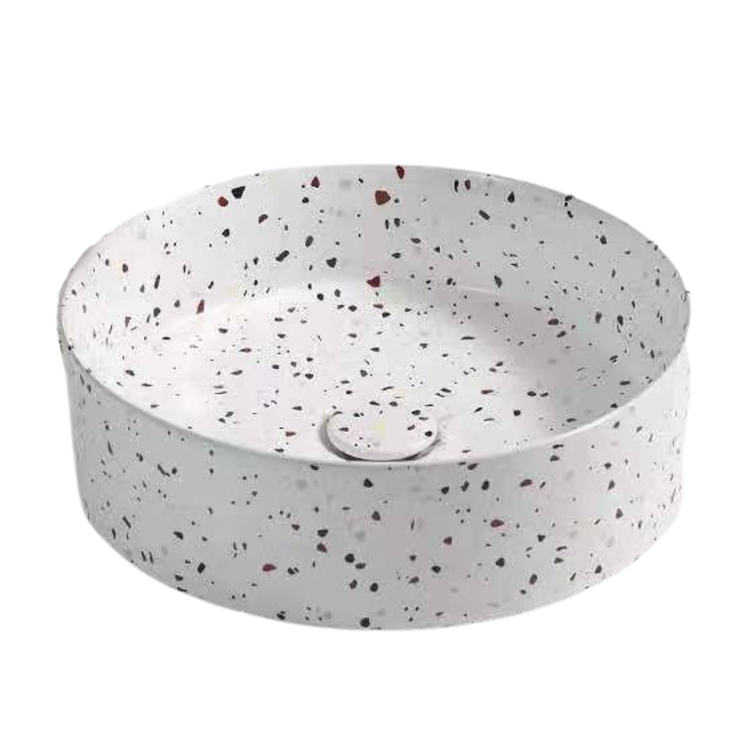 Round Coloured Basins | TBY1054 - Deck Mounted Designer Basin by TUSCANI | Souqify