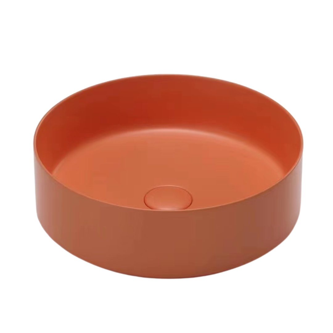 Round Coloured Basins | TBY1054 - Deck Mounted Designer Basin by TUSCANI | Souqify