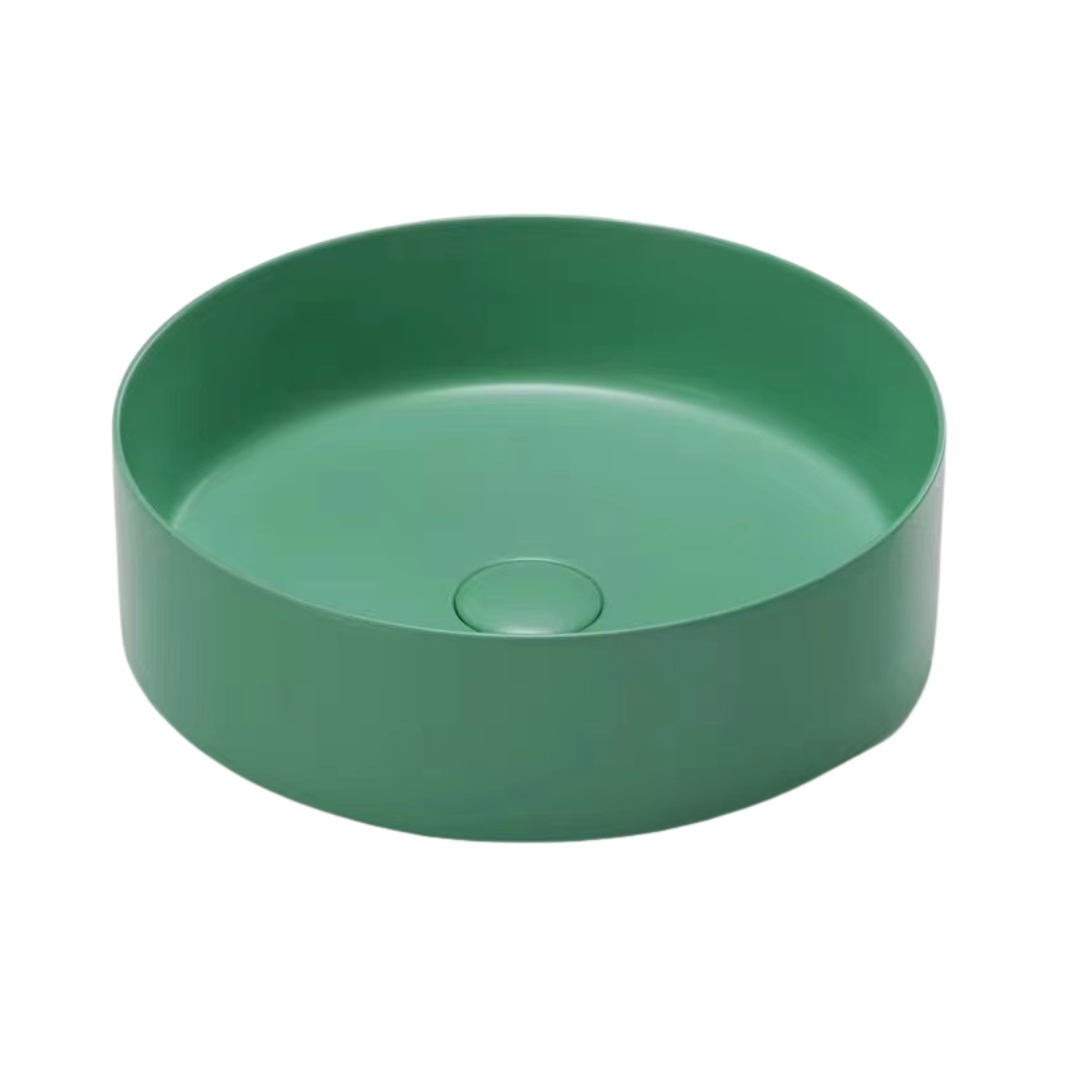 Round Coloured Basins | TBY1054 - Deck Mounted Designer Basin by TUSCANI | Souqify