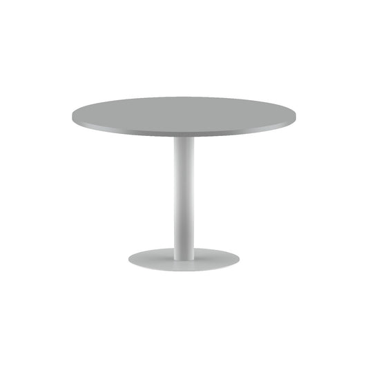 ROUND SHAPE MEETING TABLE, MADE IN E1 LAMINATE CHIPBOPARD, WITH METAL LEG by Treejar | Souqify