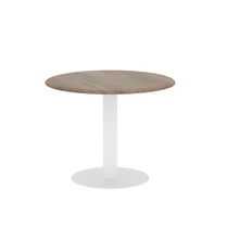 ROUND SHAPE MEETING TABLE, MADE IN E1 LAMINATE CHIPBOPARD, WITH METAL LEG by Treejar | Souqify