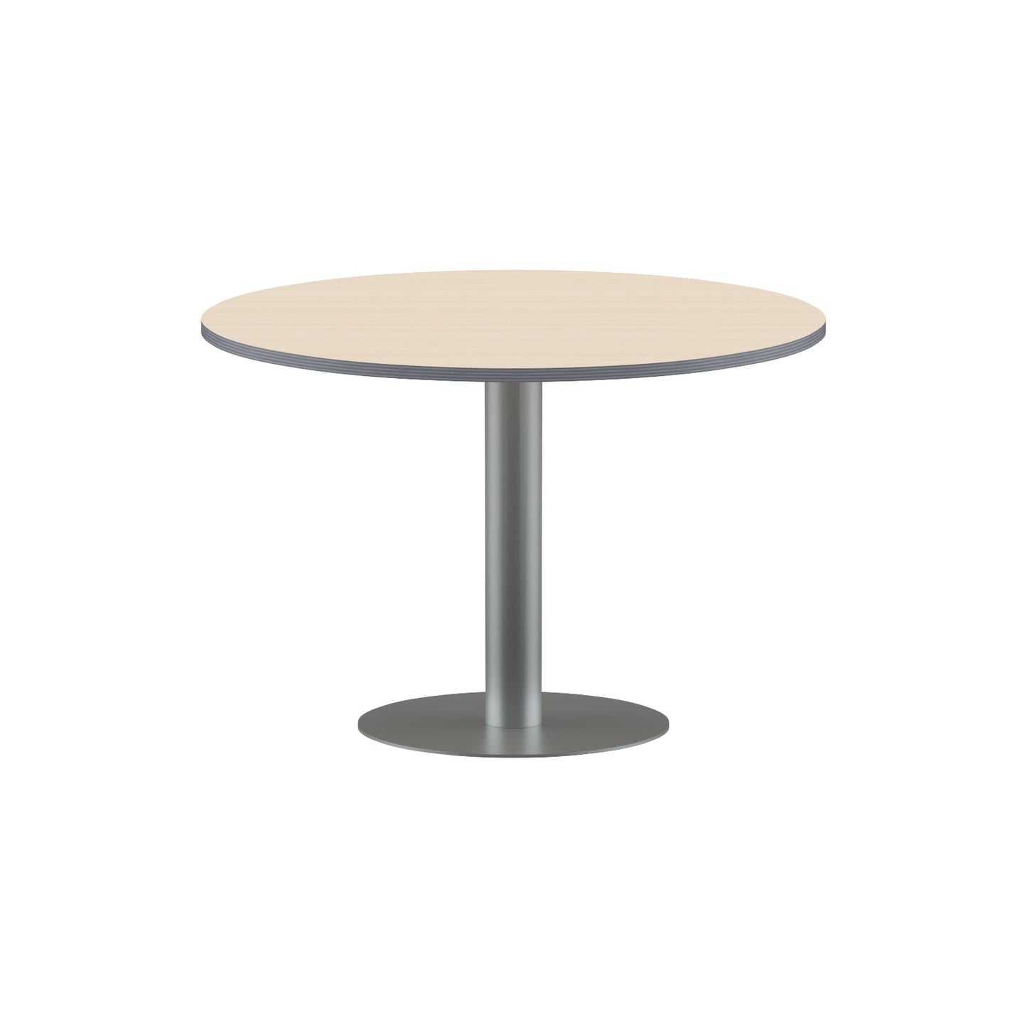 ROUND SHAPE MEETING TABLE, MADE IN E1 LAMINATE CHIPBOPARD, WITH METAL LEG by Treejar | Souqify