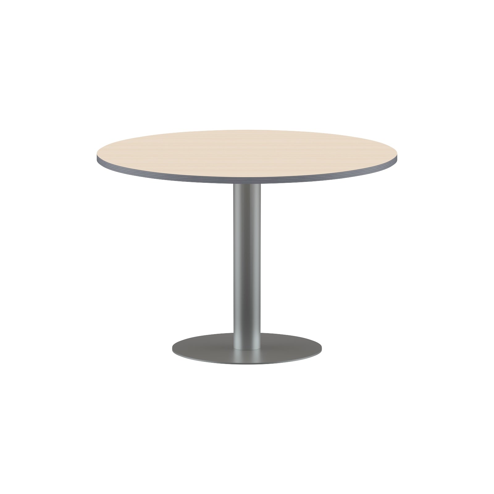 ROUND SHAPE MEETING TABLE, MADE IN E1 LAMINATE CHIPBOPARD, WITH METAL LEG by Treejar | Souqify