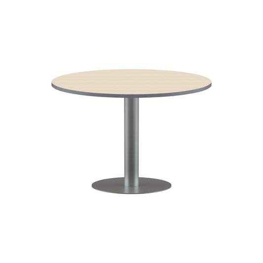 ROUND SHAPE MEETING TABLE, MADE IN E1 LAMINATE CHIPBOPARD, WITH METAL LEG by Treejar | Souqify