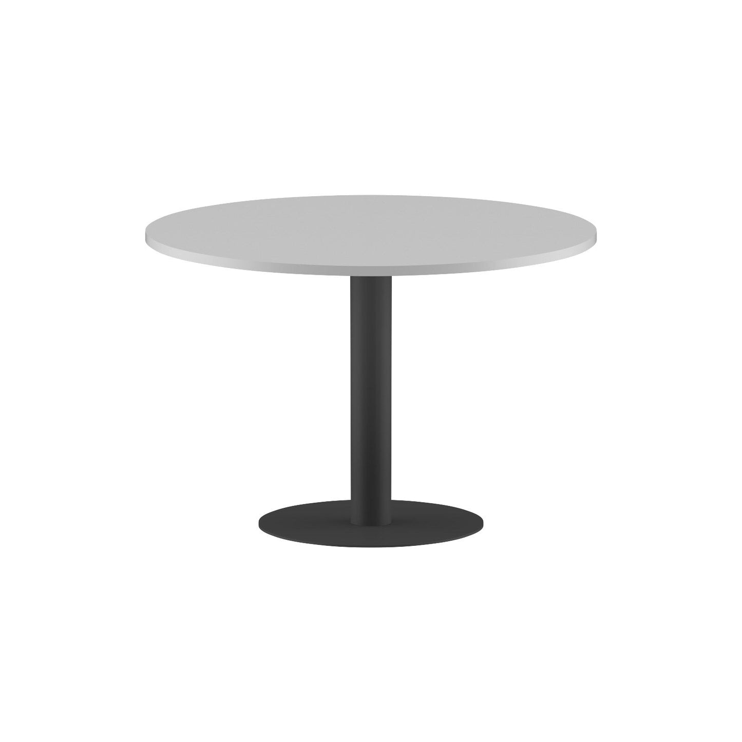 ROUND SHAPE MEETING TABLE, MADE IN E1 LAMINATE CHIPBOPARD, WITH METAL LEG by Treejar | Souqify