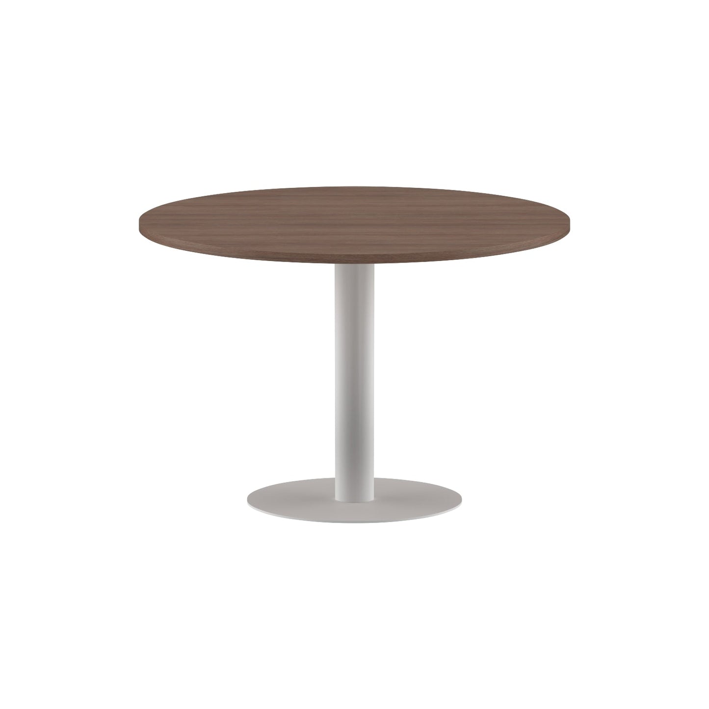 ROUND SHAPE MEETING TABLE, MADE IN E1 LAMINATE CHIPBOPARD, WITH METAL LEG by Treejar | Souqify