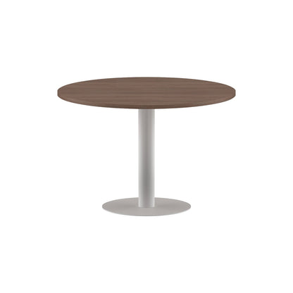 ROUND SHAPE MEETING TABLE, MADE IN E1 LAMINATE CHIPBOPARD, WITH METAL LEG by Treejar | Souqify