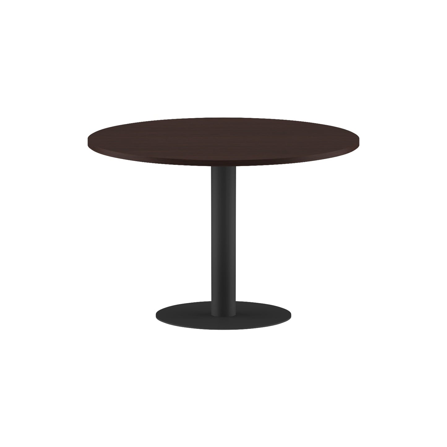 ROUND SHAPE MEETING TABLE, MADE IN E1 LAMINATE CHIPBOPARD, WITH METAL LEG by Treejar | Souqify