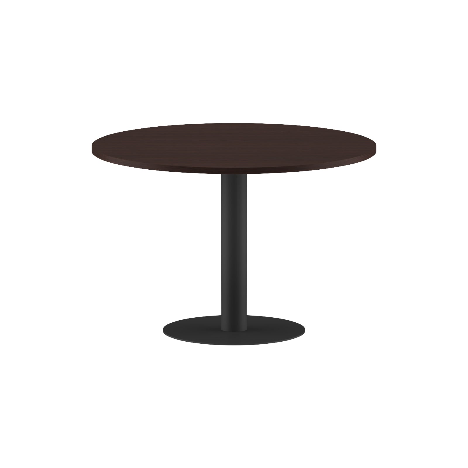 ROUND SHAPE MEETING TABLE, MADE IN E1 LAMINATE CHIPBOPARD, WITH METAL LEG by Treejar | Souqify