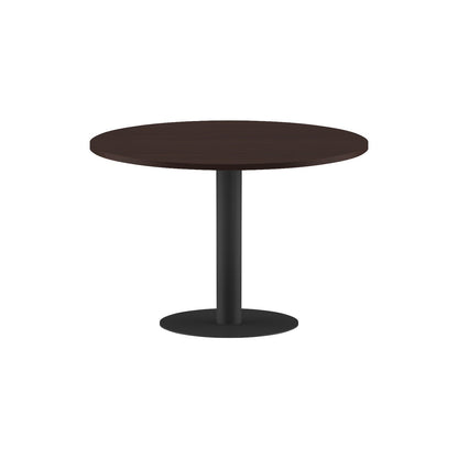 ROUND SHAPE MEETING TABLE, MADE IN E1 LAMINATE CHIPBOPARD, WITH METAL LEG by Treejar | Souqify