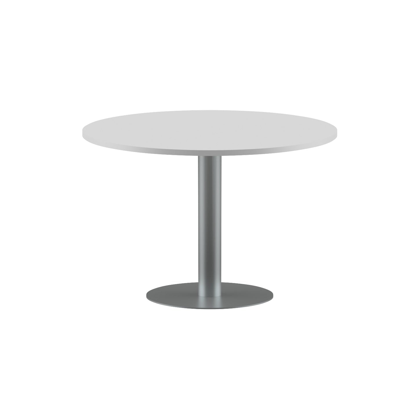 ROUND SHAPE MEETING TABLE, MADE IN E1 LAMINATE CHIPBOPARD, WITH METAL LEG by Treejar | Souqify