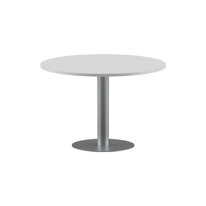 ROUND SHAPE MEETING TABLE, MADE IN E1 LAMINATE CHIPBOPARD, WITH METAL LEG by Treejar | Souqify