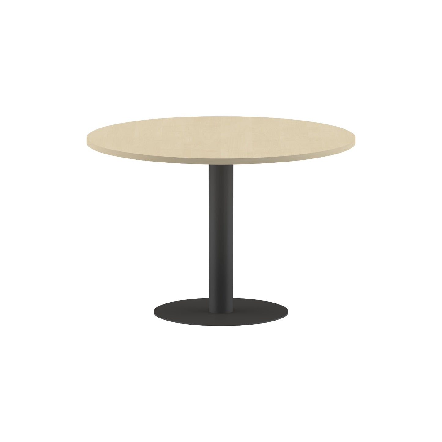 ROUND SHAPE MEETING TABLE, MADE IN E1 LAMINATE CHIPBOPARD, WITH METAL LEG by Treejar | Souqify