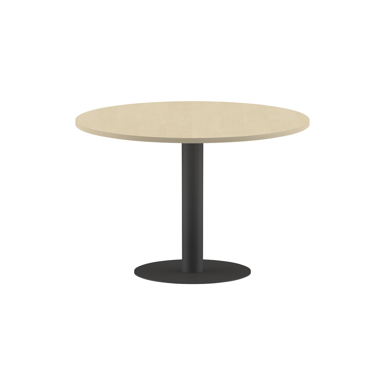 ROUND SHAPE MEETING TABLE, MADE IN E1 LAMINATE CHIPBOPARD, WITH METAL LEG by Treejar | Souqify