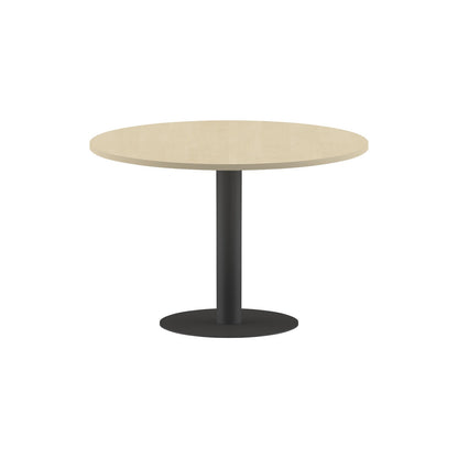 ROUND SHAPE MEETING TABLE, MADE IN E1 LAMINATE CHIPBOPARD, WITH METAL LEG by Treejar | Souqify