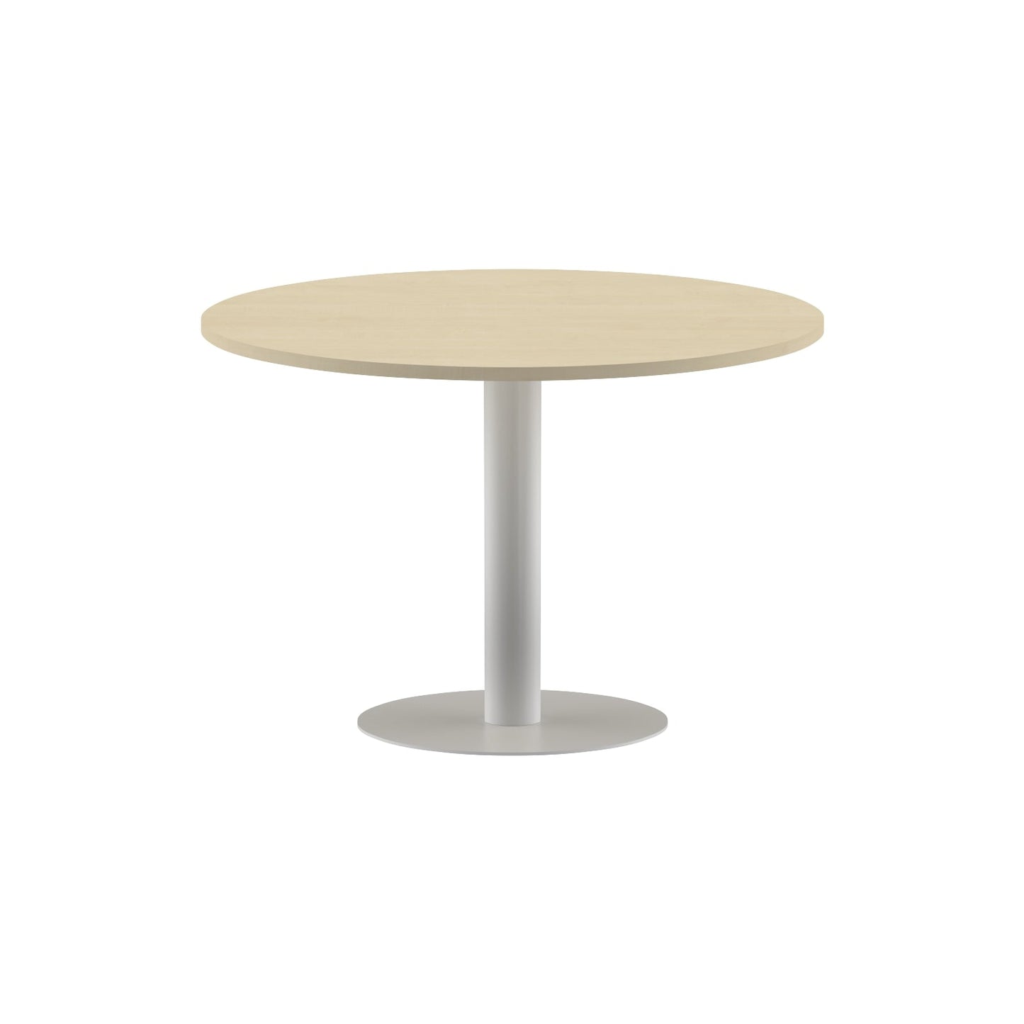ROUND SHAPE MEETING TABLE, MADE IN E1 LAMINATE CHIPBOPARD, WITH METAL LEG by Treejar | Souqify