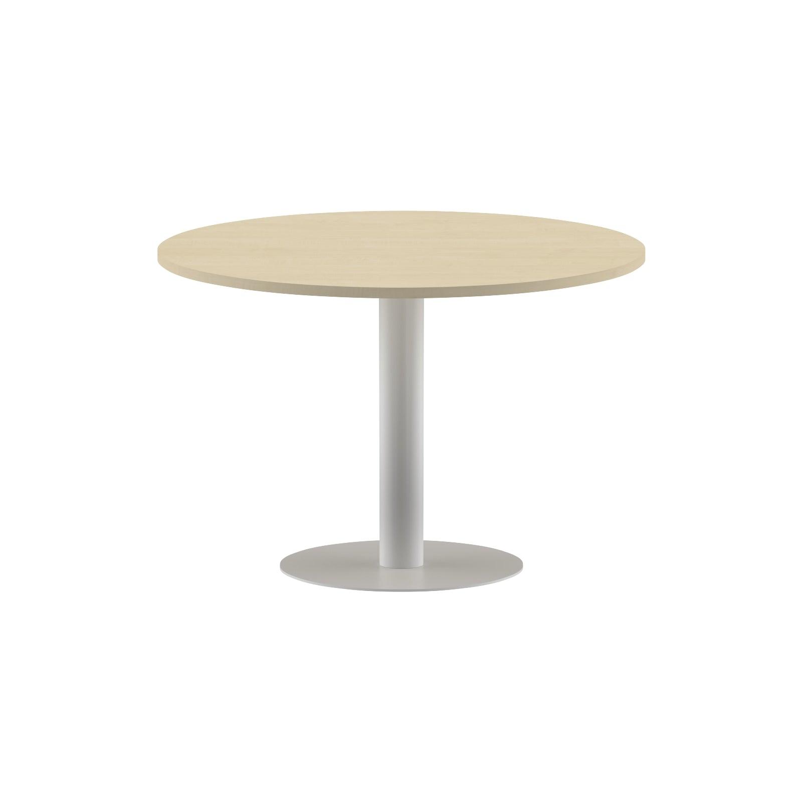 ROUND SHAPE MEETING TABLE, MADE IN E1 LAMINATE CHIPBOPARD, WITH METAL LEG by Treejar | Souqify