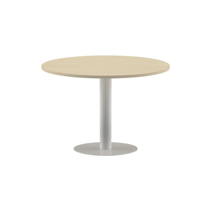 ROUND SHAPE MEETING TABLE, MADE IN E1 LAMINATE CHIPBOPARD, WITH METAL LEG by Treejar | Souqify