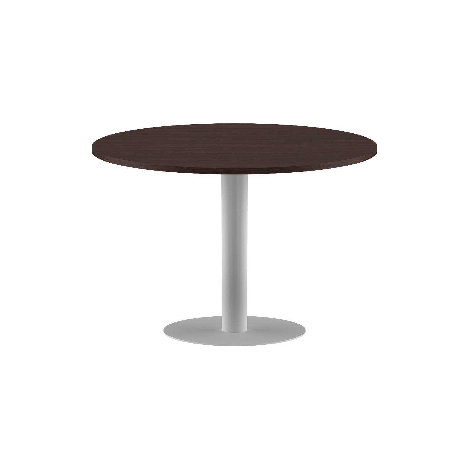 ROUND SHAPE MEETING TABLE, MADE IN E1 LAMINATE CHIPBOPARD, WITH METAL LEG by Treejar | Souqify