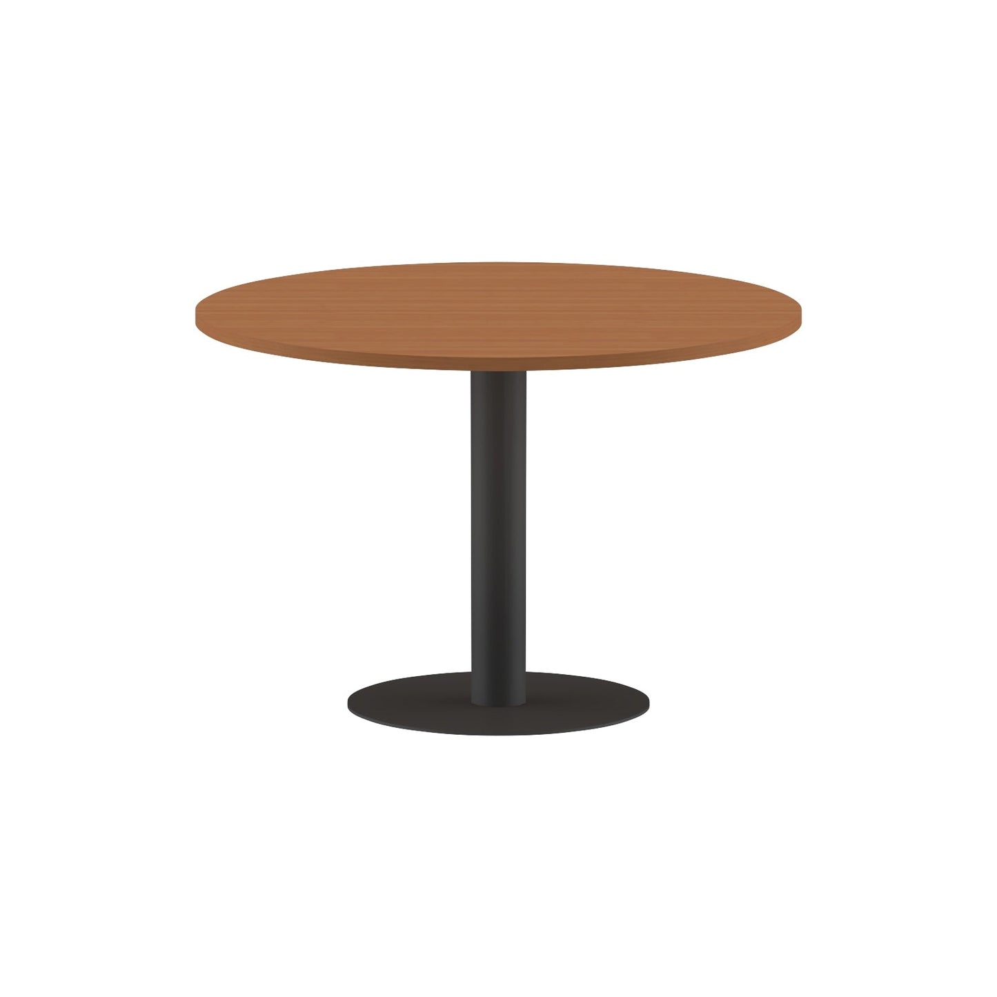ROUND SHAPE MEETING TABLE, MADE IN E1 LAMINATE CHIPBOPARD, WITH METAL LEG by Treejar | Souqify