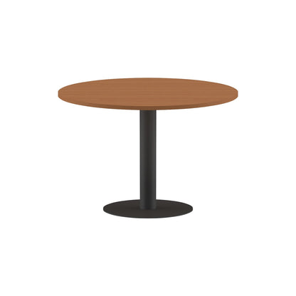 ROUND SHAPE MEETING TABLE, MADE IN E1 LAMINATE CHIPBOPARD, WITH METAL LEG by Treejar | Souqify