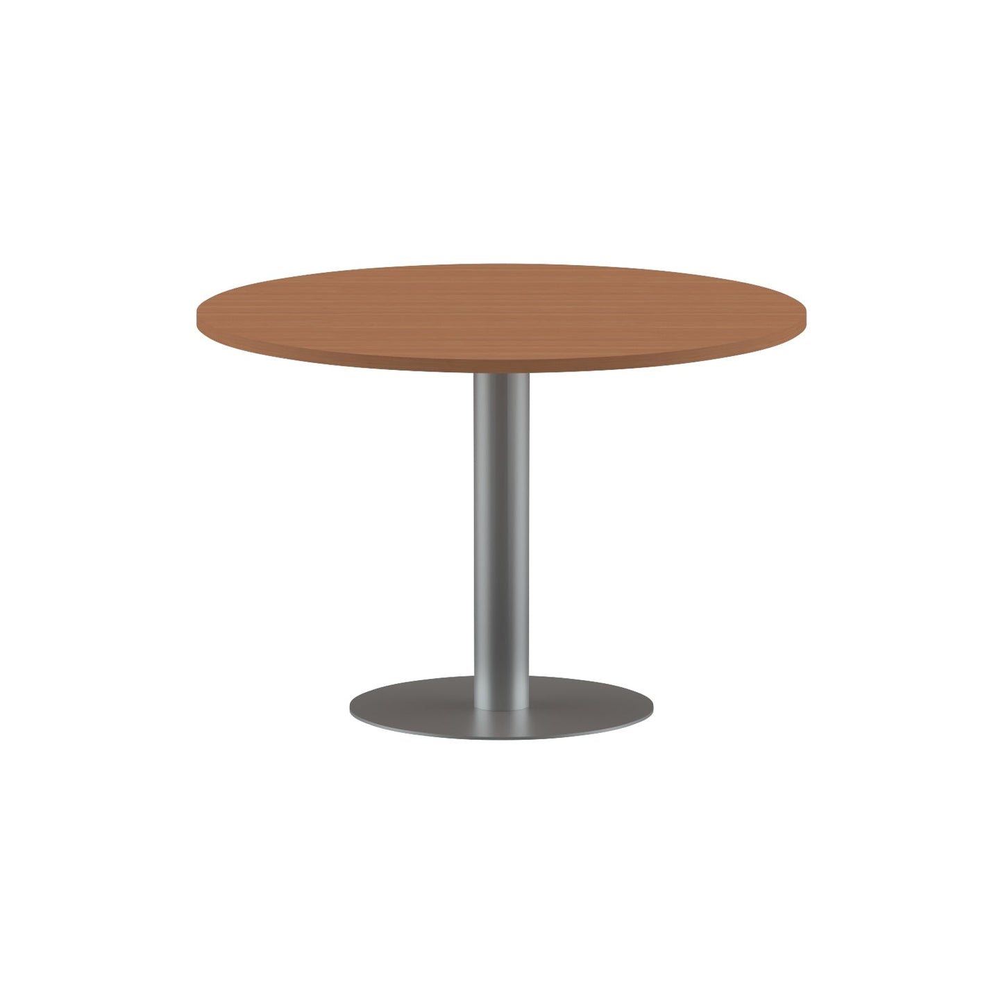 ROUND SHAPE MEETING TABLE, MADE IN E1 LAMINATE CHIPBOPARD, WITH METAL LEG by Treejar | Souqify