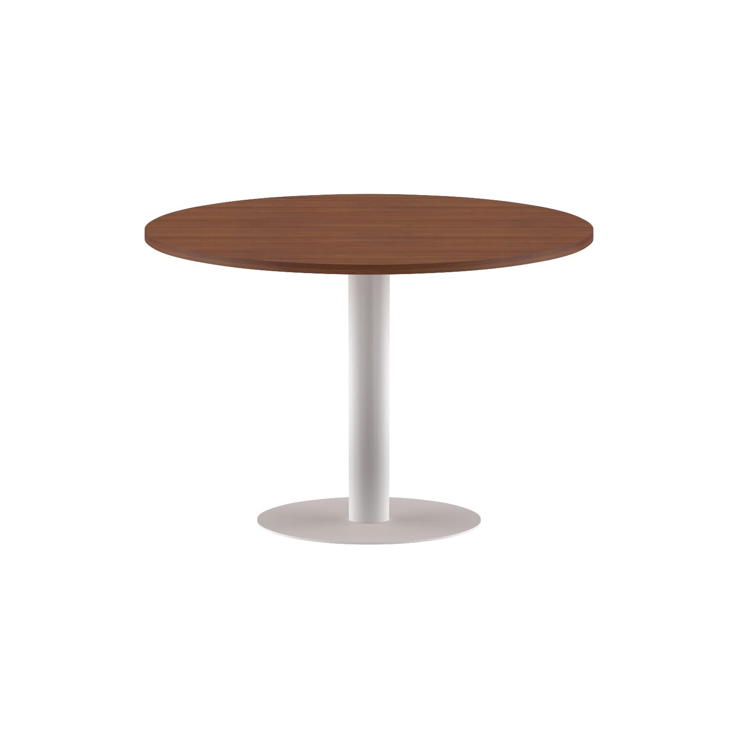ROUND SHAPE MEETING TABLE, MADE IN E1 LAMINATE CHIPBOPARD, WITH METAL LEG by Treejar | Souqify