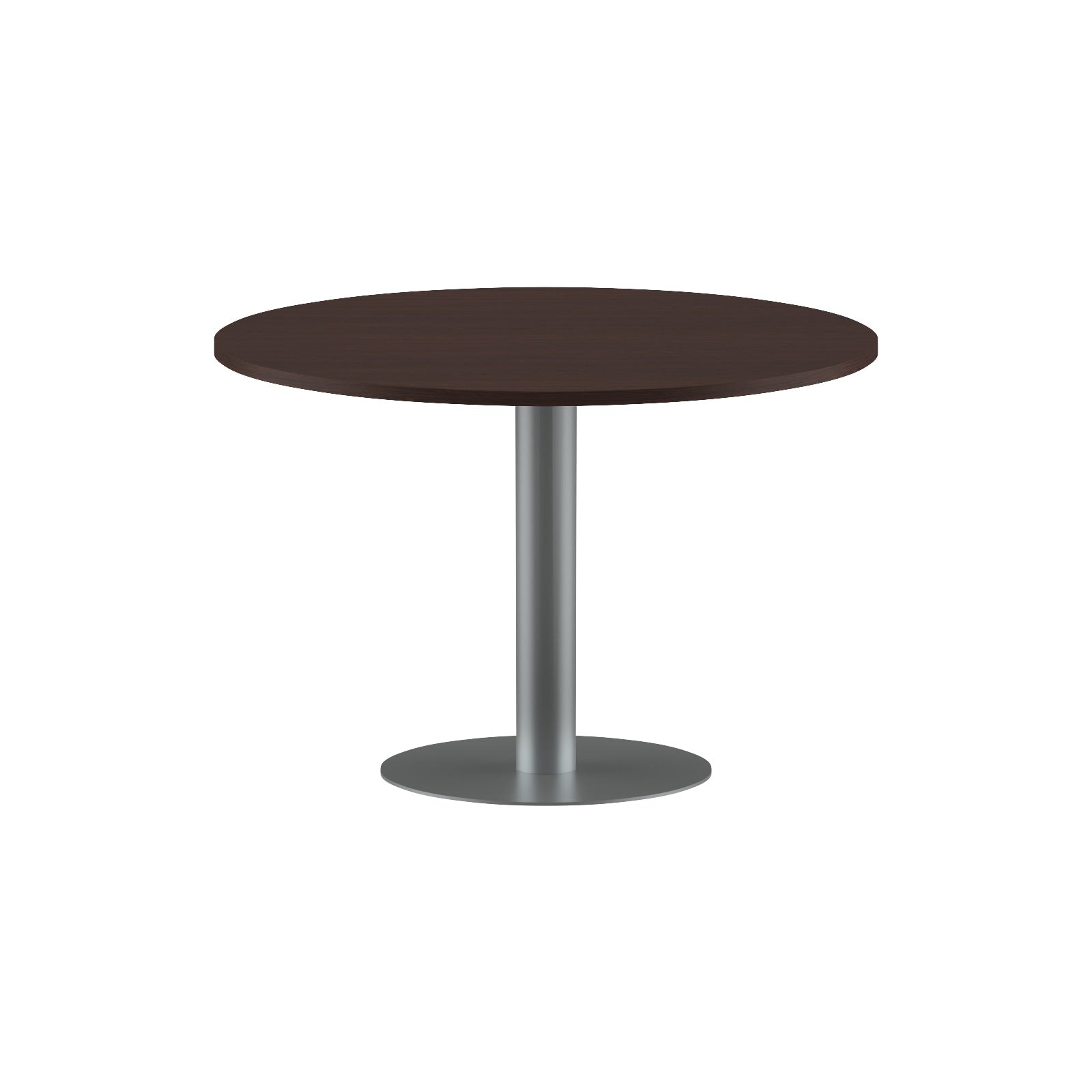 ROUND SHAPE MEETING TABLE, MADE IN E1 LAMINATE CHIPBOPARD, WITH METAL LEG by Treejar | Souqify
