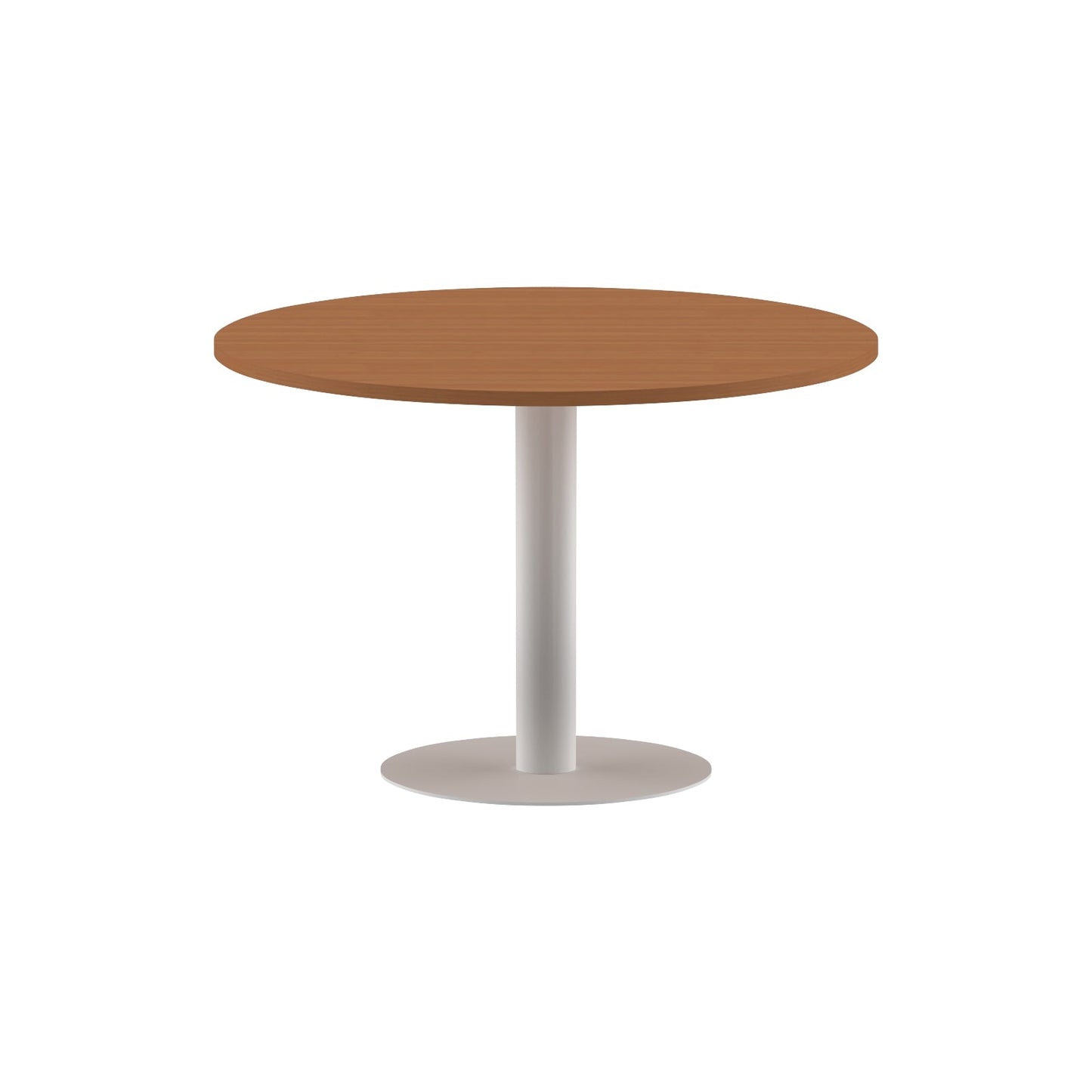 ROUND SHAPE MEETING TABLE, MADE IN E1 LAMINATE CHIPBOPARD, WITH METAL LEG by Treejar | Souqify