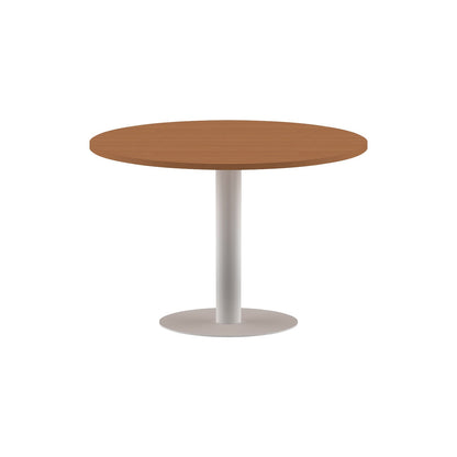 ROUND SHAPE MEETING TABLE, MADE IN E1 LAMINATE CHIPBOPARD, WITH METAL LEG by Treejar | Souqify