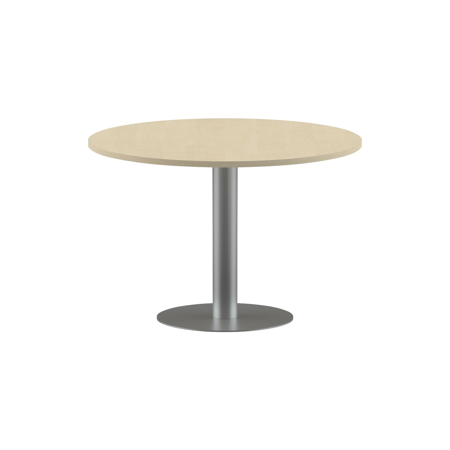 ROUND SHAPE MEETING TABLE, MADE IN E1 LAMINATE CHIPBOPARD, WITH METAL LEG by Treejar | Souqify