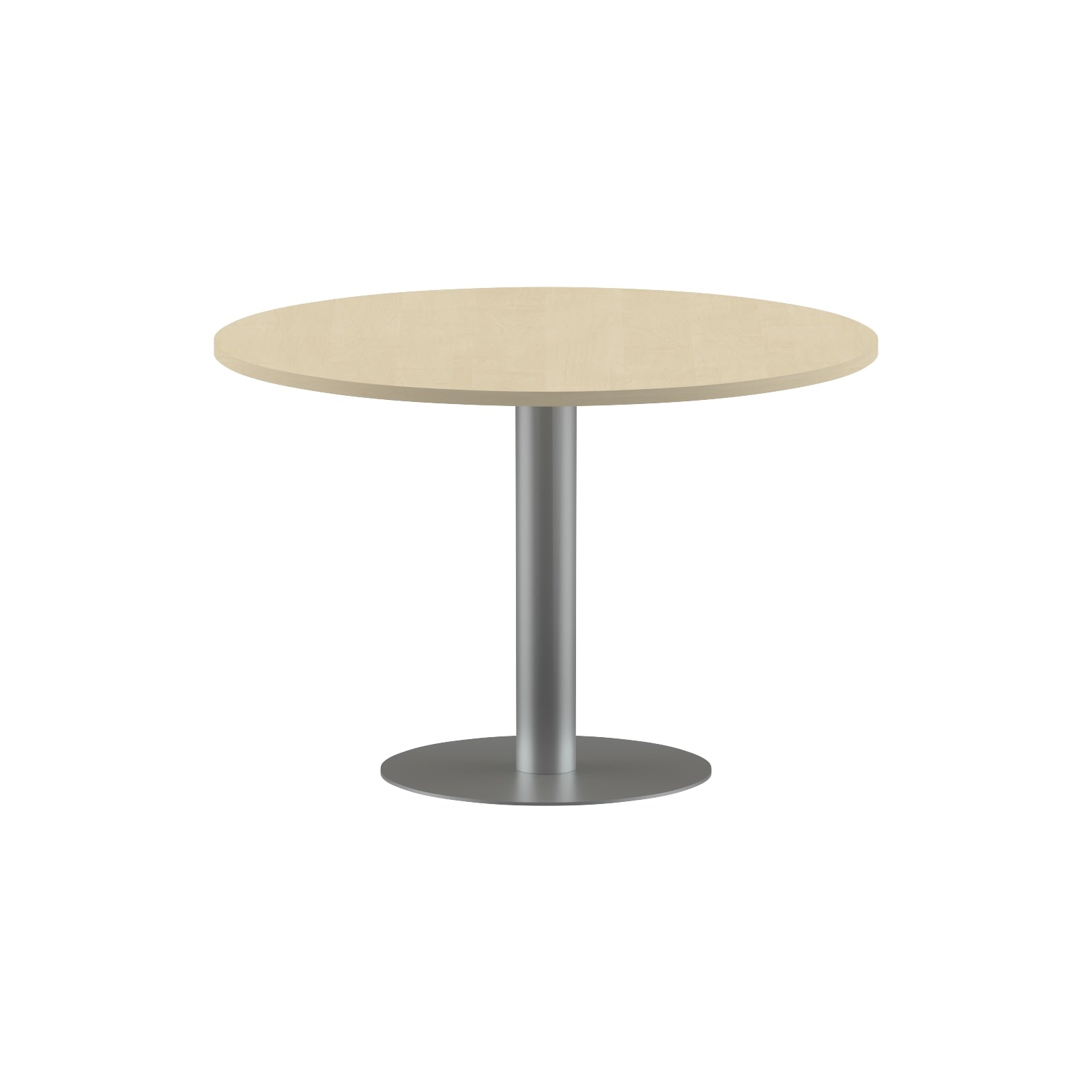 ROUND SHAPE MEETING TABLE, MADE IN E1 LAMINATE CHIPBOPARD, WITH METAL LEG by Treejar | Souqify