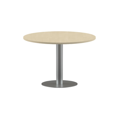 ROUND SHAPE MEETING TABLE, MADE IN E1 LAMINATE CHIPBOPARD, WITH METAL LEG by Treejar | Souqify