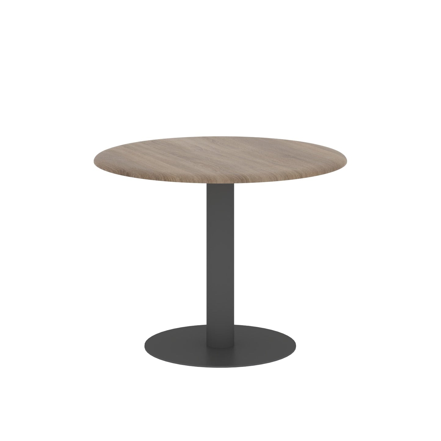 ROUND SHAPE MEETING TABLE, MADE IN E1 LAMINATE CHIPBOPARD, WITH METAL LEG by Treejar | Souqify