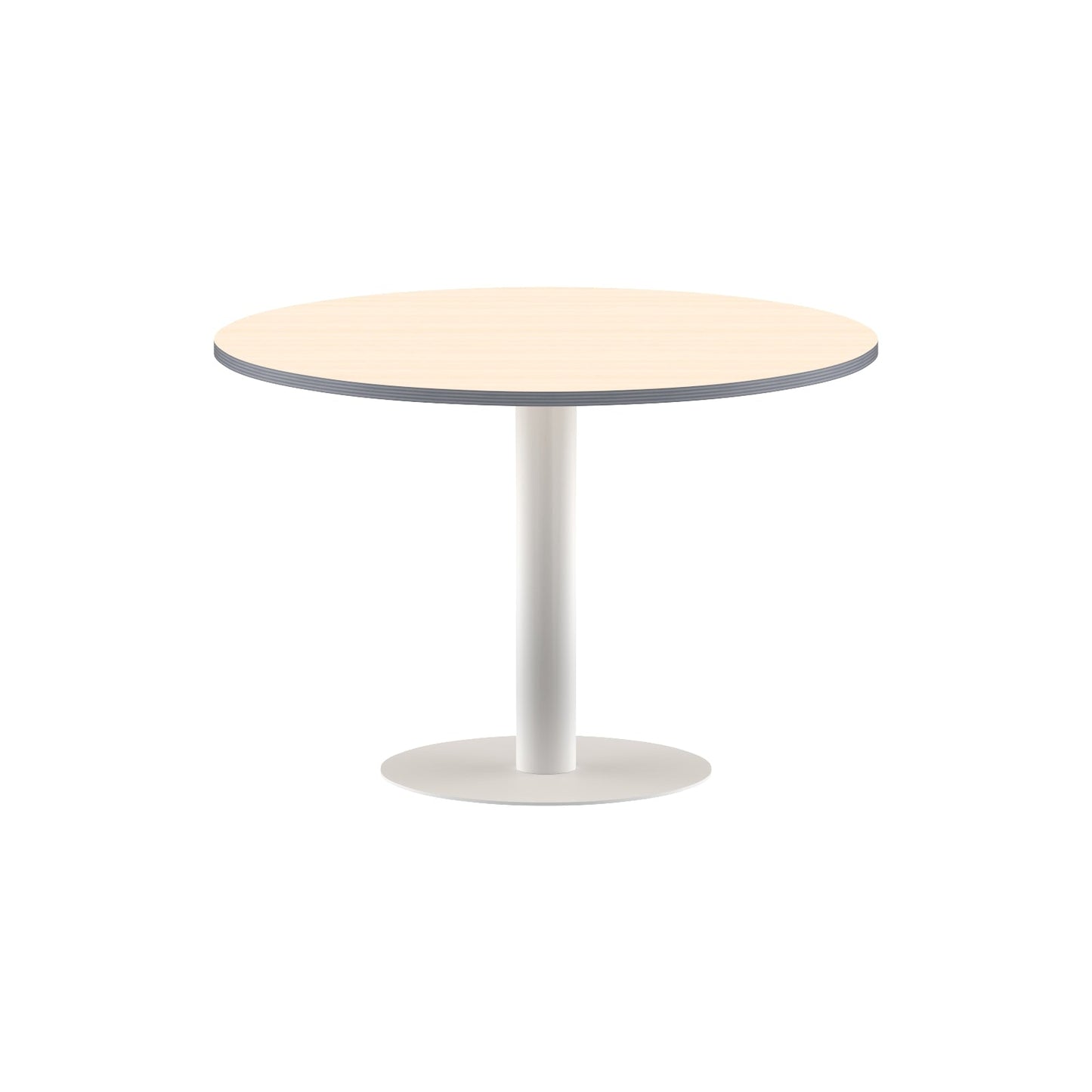 ROUND SHAPE MEETING TABLE, MADE IN E1 LAMINATE CHIPBOPARD, WITH METAL LEG by Treejar | Souqify