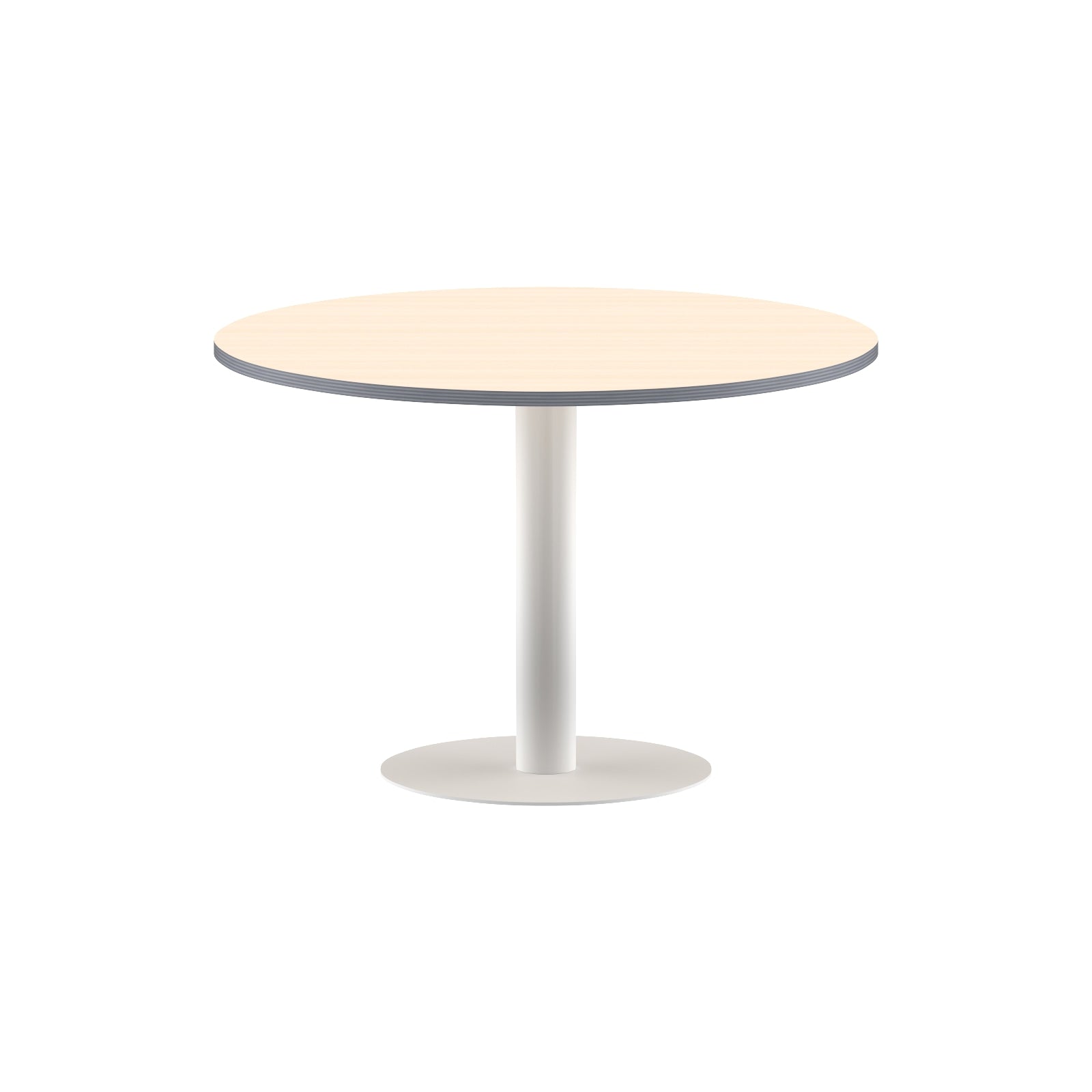 ROUND SHAPE MEETING TABLE, MADE IN E1 LAMINATE CHIPBOPARD, WITH METAL LEG by Treejar | Souqify