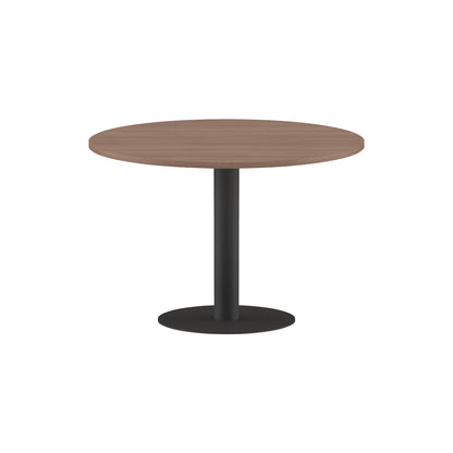 ROUND SHAPE MEETING TABLE, MADE IN E1 LAMINATE CHIPBOPARD, WITH METAL LEG by Treejar | Souqify
