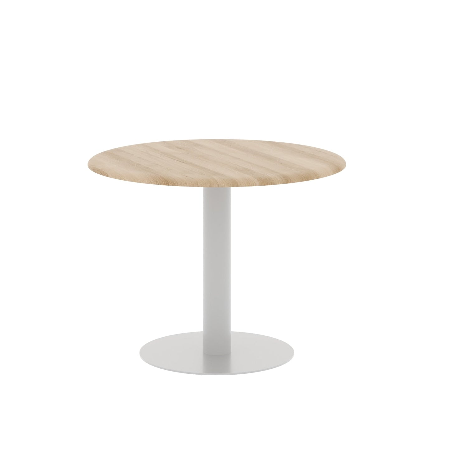 ROUND SHAPE MEETING TABLE, MADE IN E1 LAMINATE CHIPBOPARD, WITH METAL LEG by Treejar | Souqify