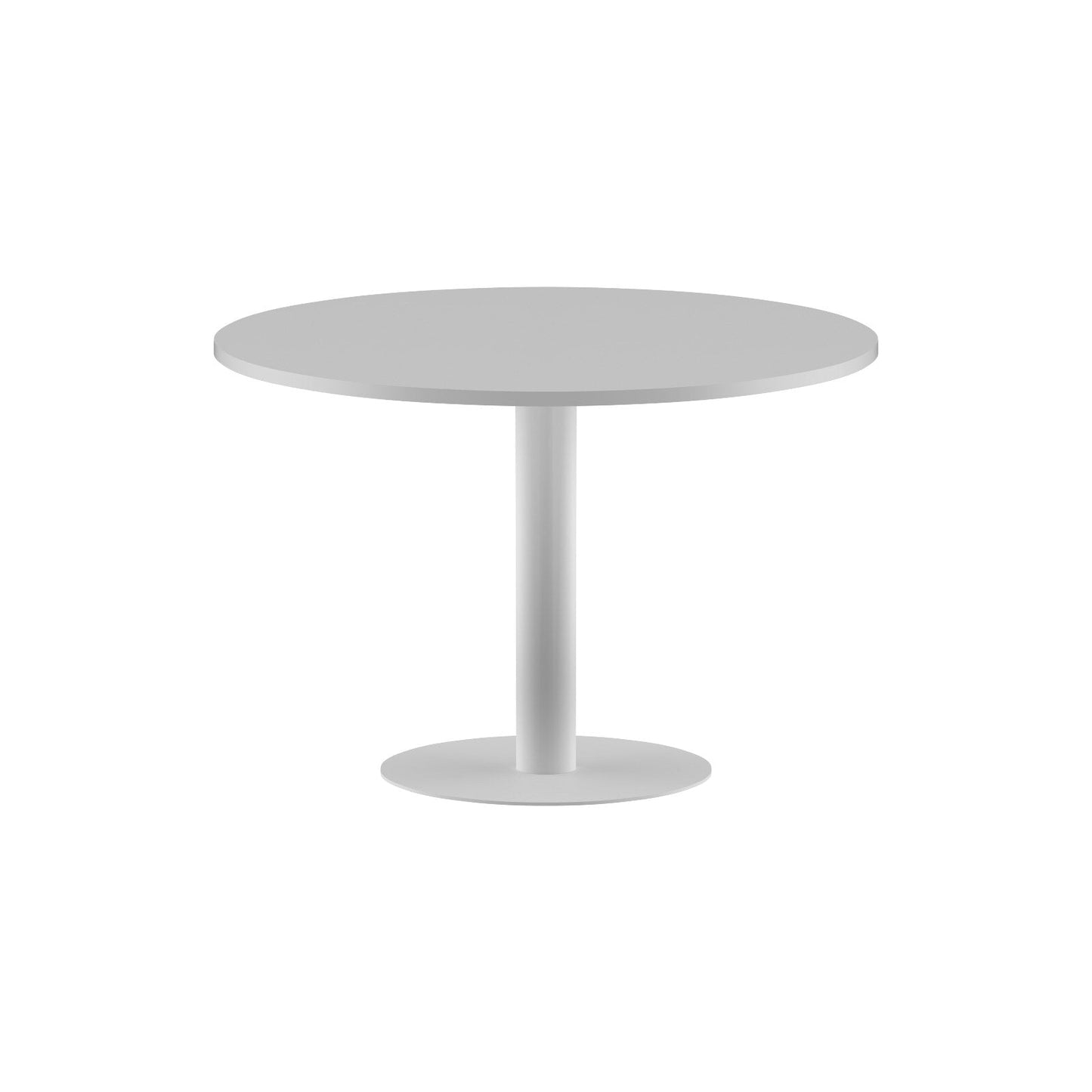 ROUND SHAPE MEETING TABLE, MADE IN E1 LAMINATE CHIPBOPARD, WITH METAL LEG by Treejar | Souqify